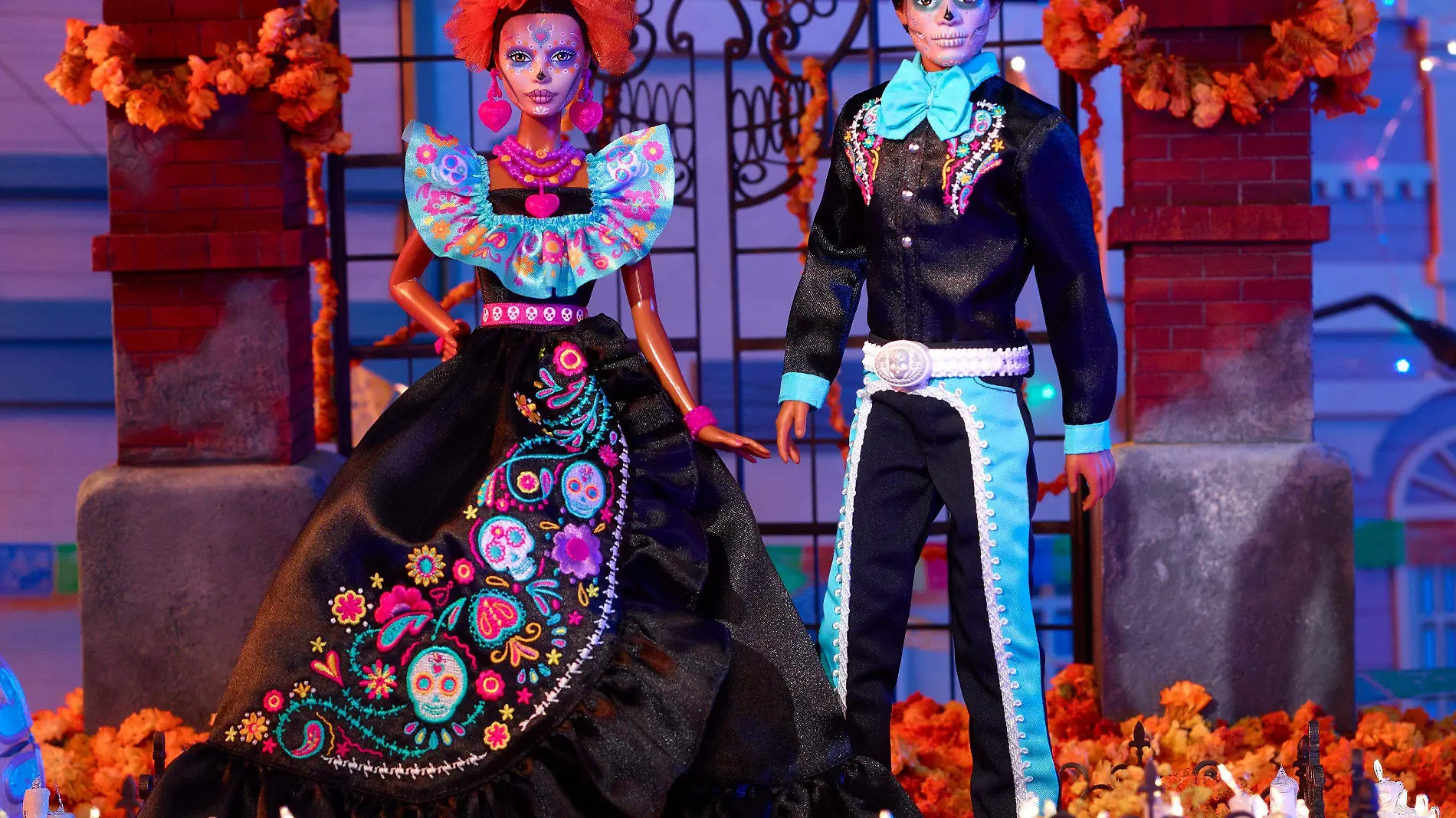 Barbie y Ken de Día de Muertos